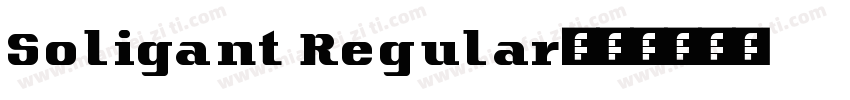 Soligant Regular字体转换